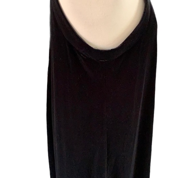 Betsey Johnson Black Velour Trapeze Dress Size 12 - Picture 3 of 7